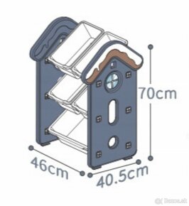 Regál/Skriňová polica/Domček na hračky - 3