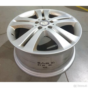 Originál Mercedes 5x112 R18 ET67 - 3