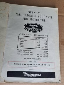 Seznam náhradných součástí pro motocykl Jawa ČZ 125-351 150 - 3