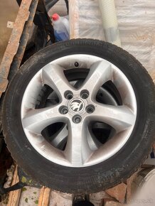 5x100 r15 ET43 škoda Fabia zimne pneu 195/55r15 - 3