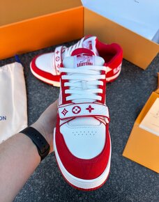 Louis Vuitton tenisky RED Komplet balenie - 3