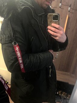 Zimná bunda Alpha industries čierna, veľkosť L/XL - 3