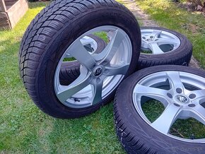 17" ALU 5x112 š SUPERB / VW + zimné pneu 215/55 17 TOP - 3