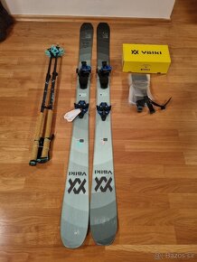 Novy skialp set Volkl Rise 84 teal + viazanie + pasy - 3