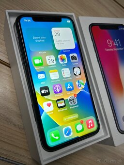 iPhone X 256GB - 100% batéria - 3