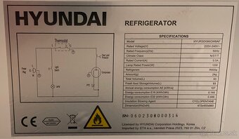 Chladnicka s mraznickou HYUNDAI - NOVA - 3