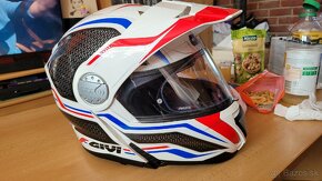 GIVI PRILBA X.33 CANYON LAYERS WHITE/RED/BLUE - 3