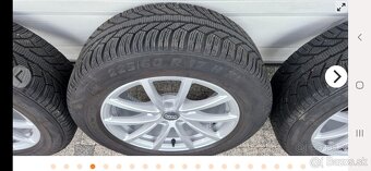 Zimné Semperit 225/60 R17, Audi A6 5x112, 7,5J, ET 36 - 3