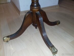 Anglický drevený starožitný stolík - 3