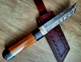 samurajský Damaškový nôž TANTO 27,5 cm handmade _2 - 3