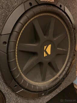 Subwoofer do autá KICKER + zosilovac Autotek - 3