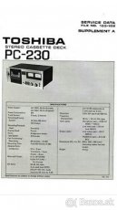 Toshiba PC 230,PC 330,PC 530, PC 5460 Tape deck - 3