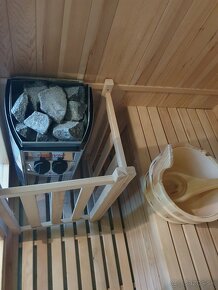 Fínska sauna pre 2 osoby s pecou a príslušenstvom - 3