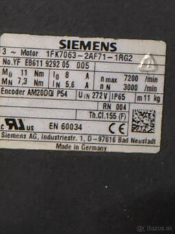 Servomotor siemens servo 1FK7063 - 3