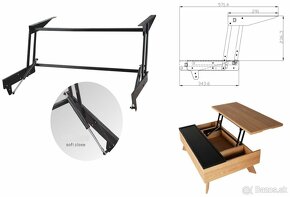 Predám novy mechanizmus na zdvíhanie dosky stolíka - 3