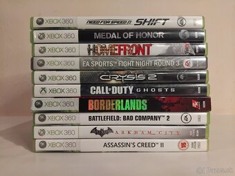 Microsoft Xbox 360 S + Ovládač + 10 hier + Krabica - 3