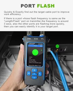 tester na opticke kable, RJ45, detekcia kablov - 3