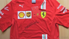 Týmový dres Ferrari originální autogram Charles Leclerc - 3