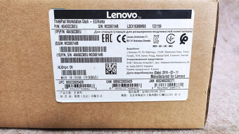 Dokovacia stanica Lenovo ThinkPad 40A50230E + adaptér 230W - 3