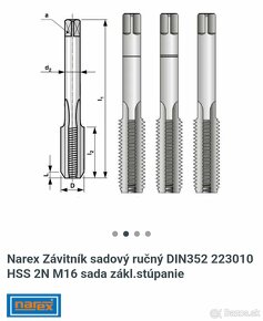 Sada závitnikov M16 N2 - 3