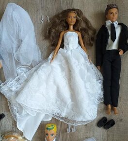 Nová bábika Barbie nevesta,Ken ženích Mattel-pár - 3