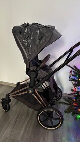 Cybex priam rosegold / simple flower grey 2 kombi - 3