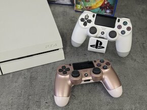 Playstation 4 500GB biele, 2 ovládače a hry Fifa 18 a Rayman - 3