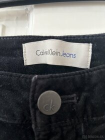 Čierne menčestrové nohavice Calvin Klein Jeans - 3