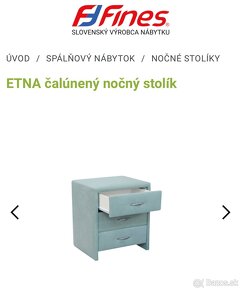 2 x čierny nočný stolík - 3