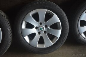 Original elektrony Škoda 5x112 R16 +zimné pneu 205/55 r16 - 3