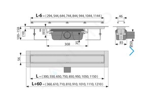 Odtokovy zlab ALCADRAIN PZ15-950 50eur - 3