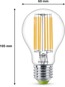 Philips najúspornejšia LED žiarovka 4W 840lm ekvivalent 60W, - 3