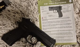 airsoft pištoľ NBB CZ 75D Compact Co2 čisto nová v záruke - 3