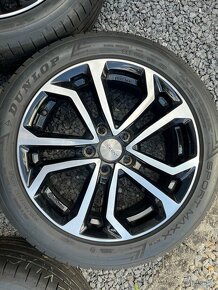 5x115 R17 Hliníkové disky(ako nové) DUNLOP letné pneu - 3