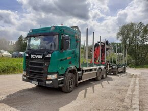 Scania R500 6x4 lesovůz + přívěs UMIKOV - 3