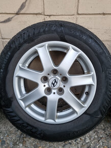 Alu disky Hyundai 5x114,3 7Jx16H2 + zimné pneu 215/65 r16 - 3