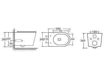 WC závesné RIMLESS - 3