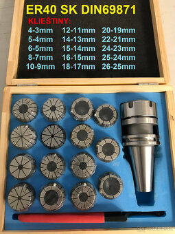Predám klieštinové sady ER25, ER32, ER40 - 3