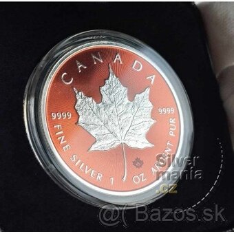 Investicne striebro mince minca Maple Leaf - 3