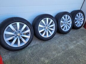 Alu disky wv 5x112 r17 zimná sada - 3