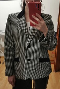 Vlnené sako vintage S M wool blazer - 3