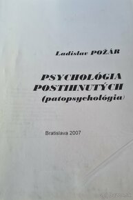 Psychológia postihnutých - Ladislav Požár - 3