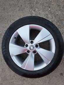 Originálne hliníkové disky Škoda Zeus 215/55 R17+ letné pneu - 3