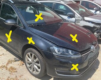 Volkswagen Golf VII 1.6 TDI 2014 variant predám DVERE PRAVÉ - 3