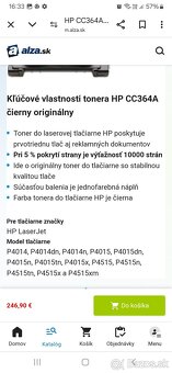 Toner do tlačiarne HP laserjet CC364A - 3