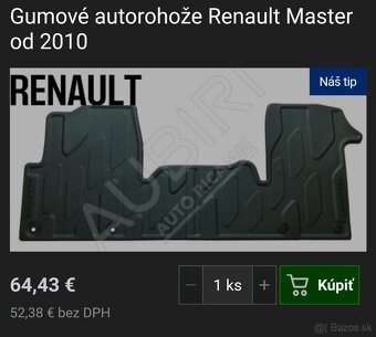 Gumové rohože do auta Renault Master, Opel Movano od 2010 - 3