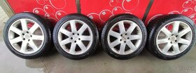 Alu Kola 17 5x112 Audi VW Seat Škoda Zimní Pneu 215/55R17 - 3