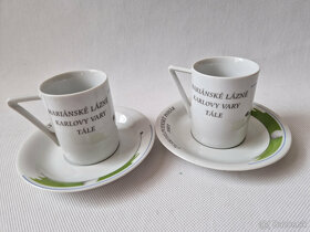 2x Šálek s podšálkem golf Československý pohár Thun porcelán - 3