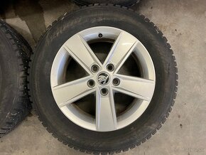 Disky ŠKODA R16 5x112 + Zimné pneumatiky 205/60 R16 - 3