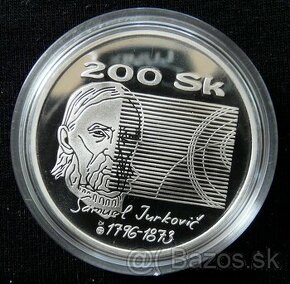 Slovenské strieborné 200 koruny proof, bk - 3